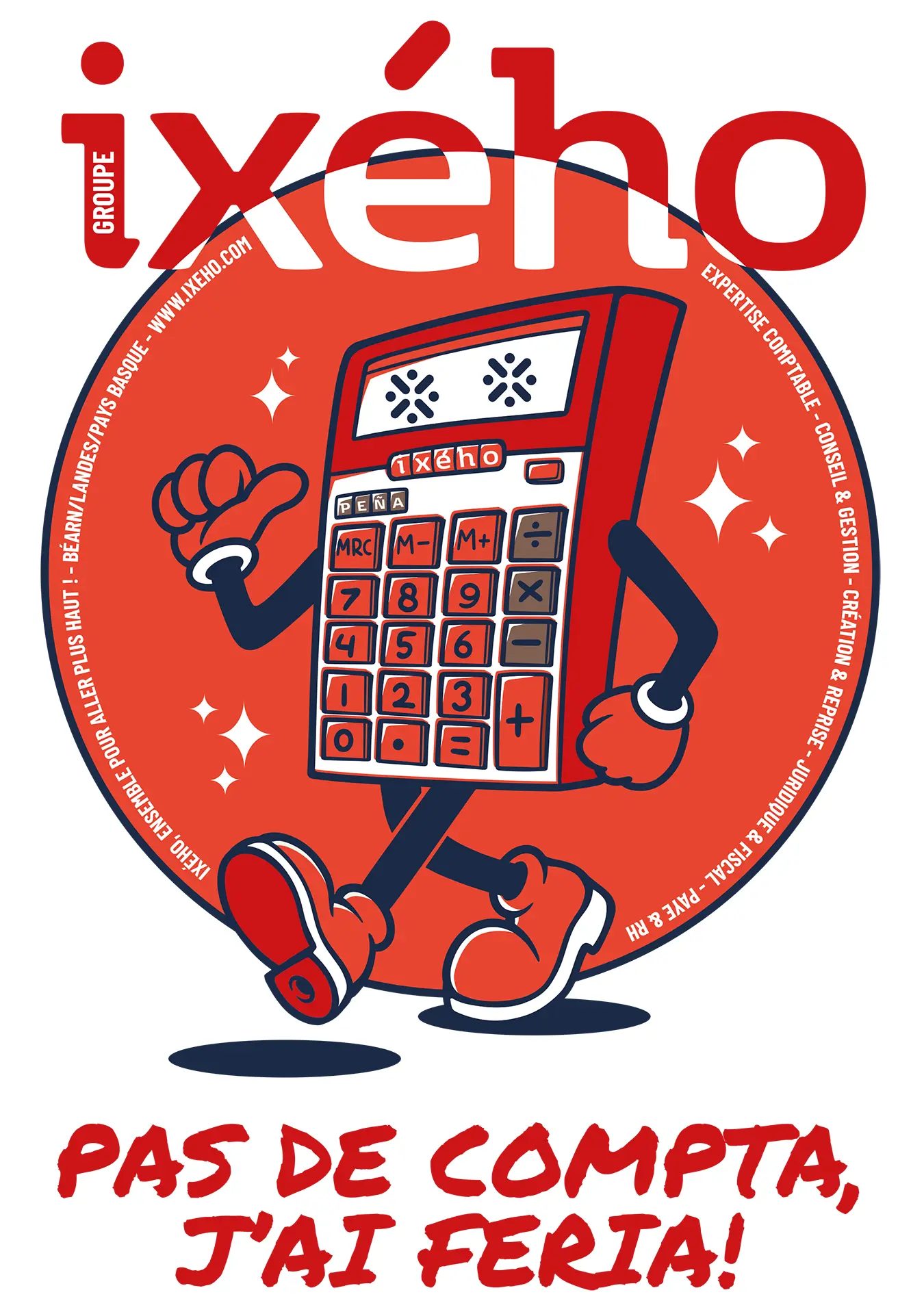 IXÉHO | PAS DE COMPTA, J'AI FERIA ! - Création Logo